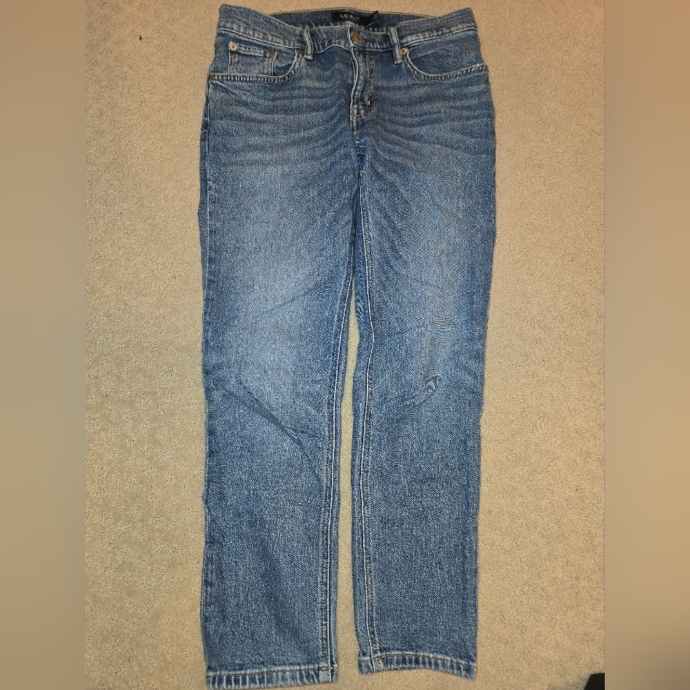 Ralph Lauren Blue Jeans Crop